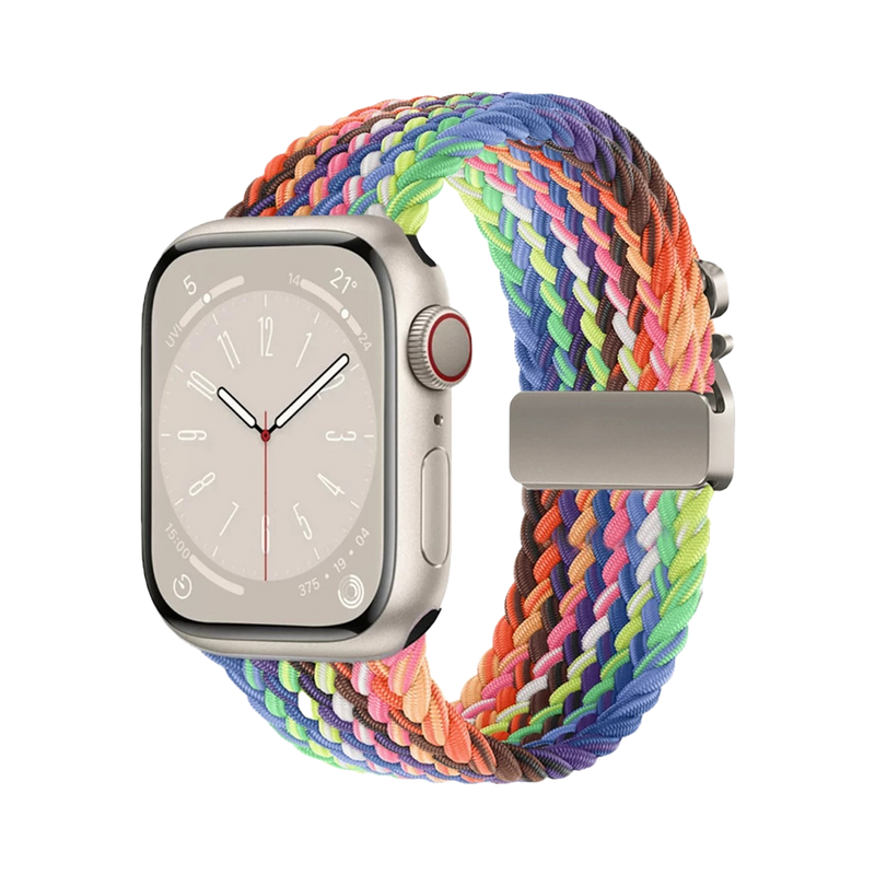 Machino MC-WS37 Apple Watch 42/44/45/49/46mm Premium Nylon Band Rainbow
