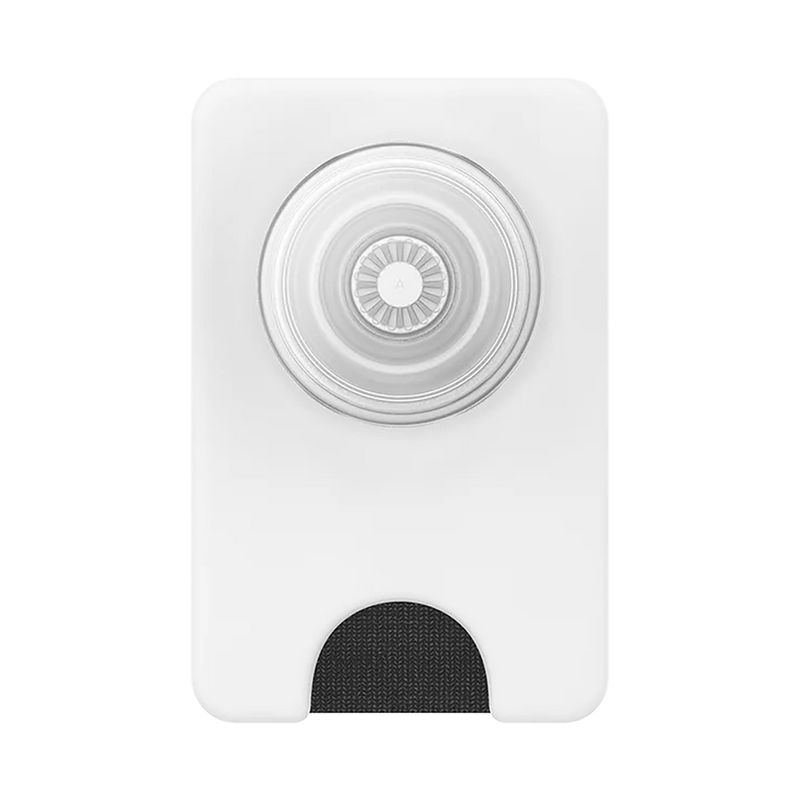 PopSockets PopWallet+ for MagSafe (G2) - White+Clear