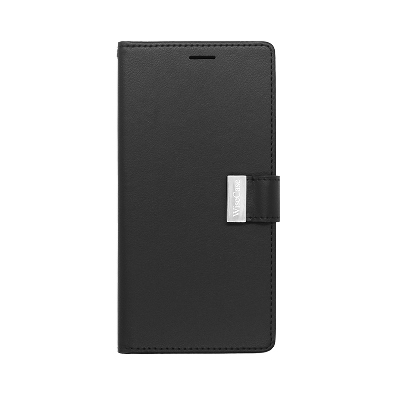 Wisecase iPhone 16 Plus Pocket Diary Wallet - Black