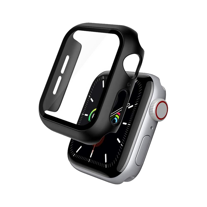 Doormoon Apple Watch 44mm/SE 44mm Protective Glass Case Black