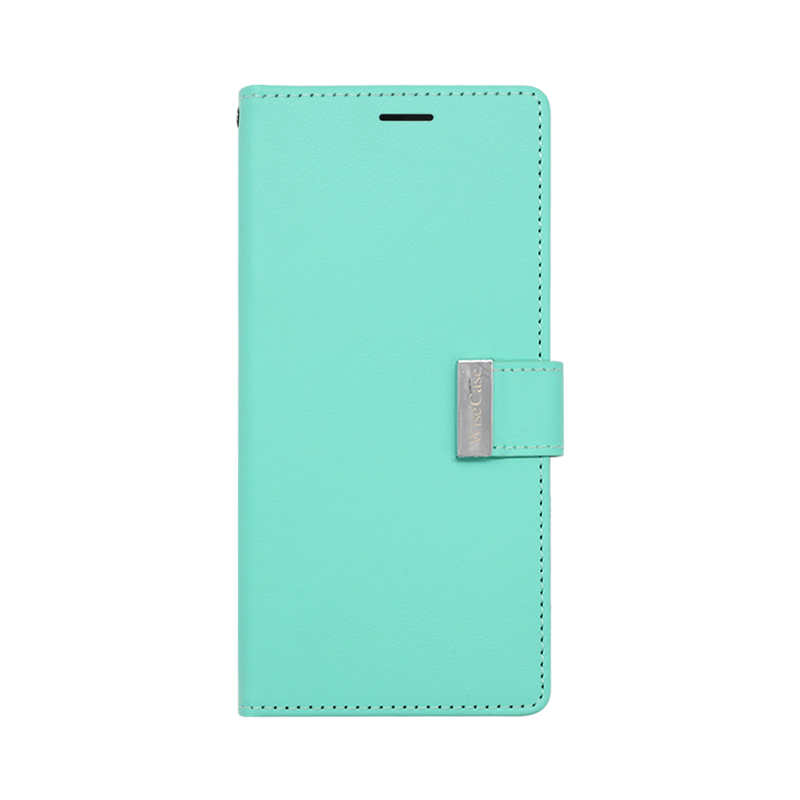 Wisecase iPhone 16 Pro Max Pocket Diary Wallet Cyan