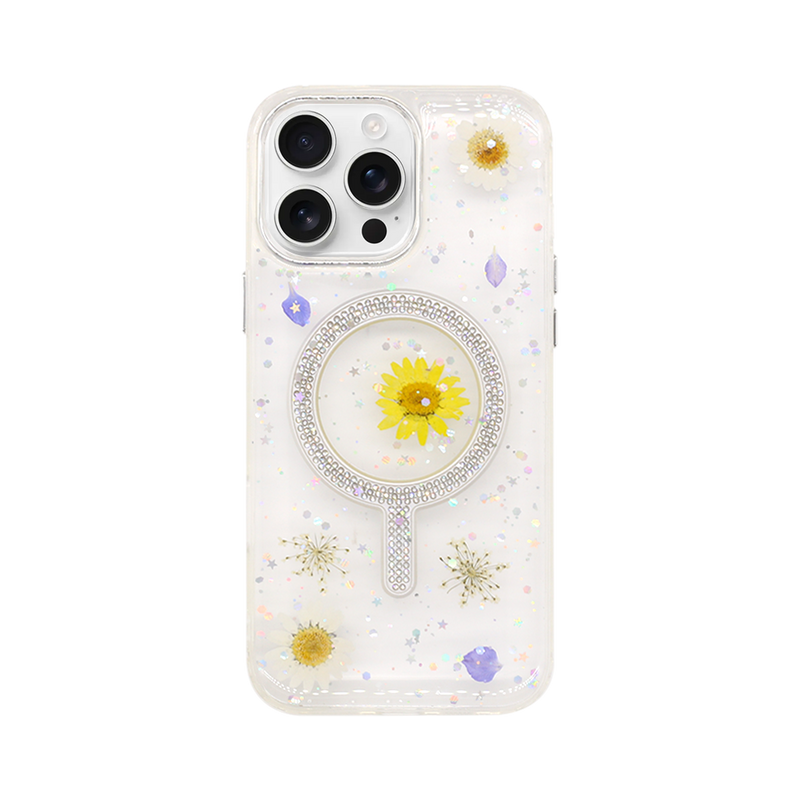 Wisecase iPhone 16 Pro Max Moda Print Magsafe Case Daisy