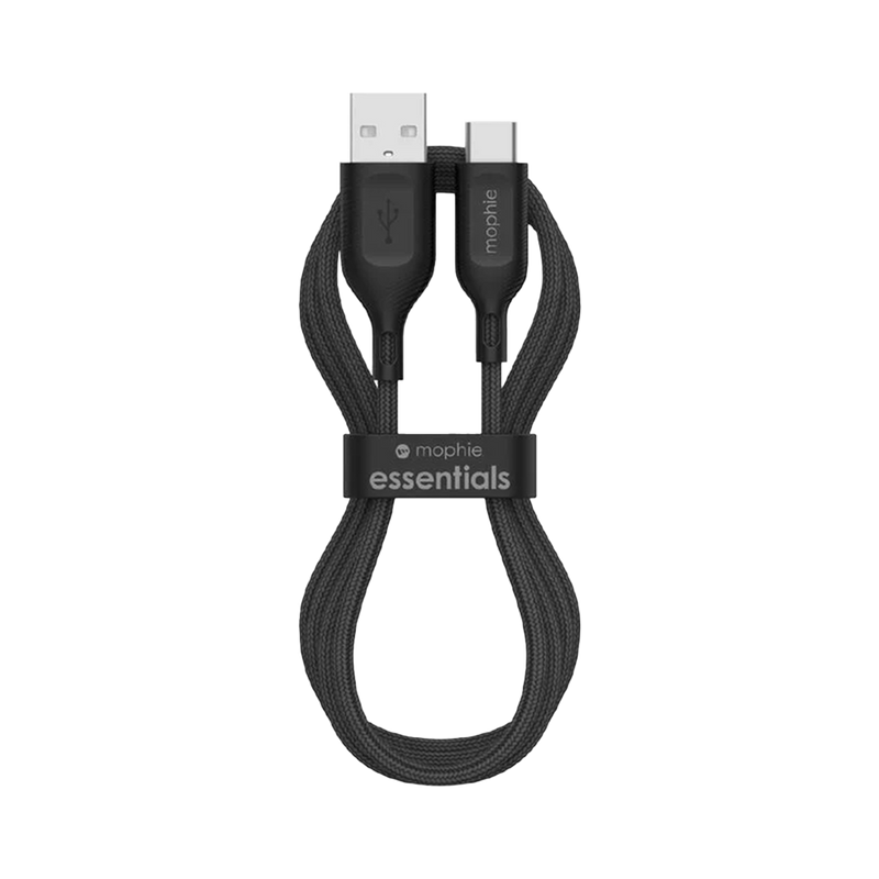 Mophie Essentials USB-A to USB-C Charging Cable -2m Black