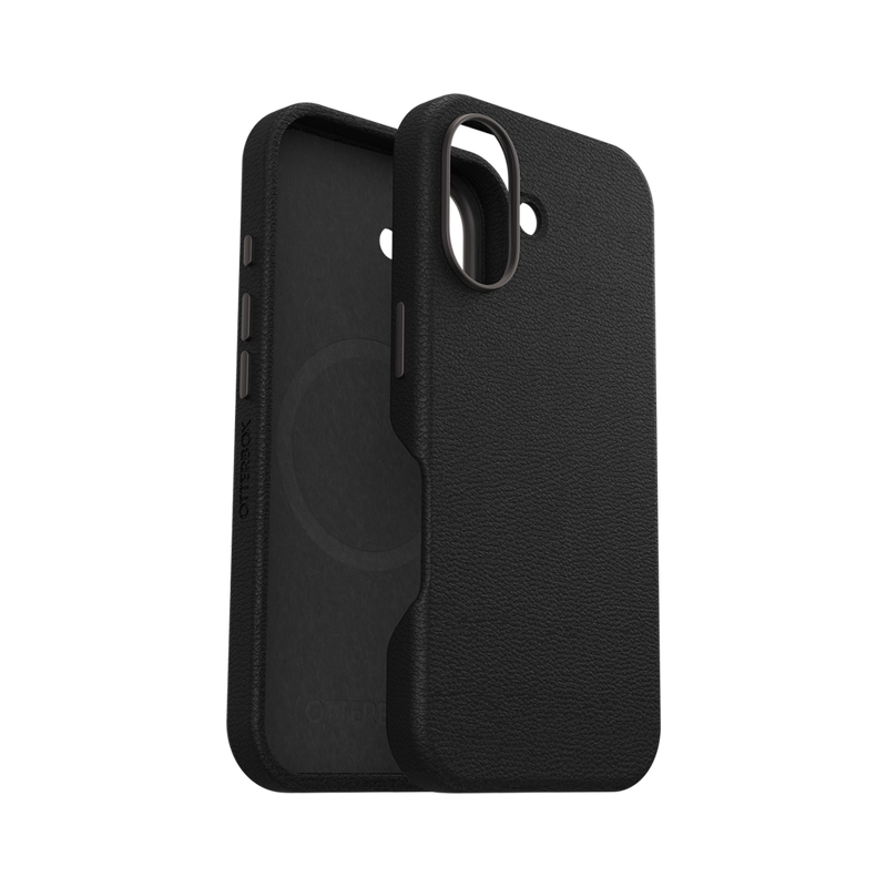 OtterBox Symmetry Cactus Leather Case For iPhone 16 - Noir Ash