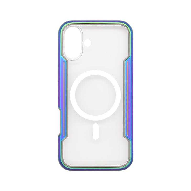 Wisecse iPhone 16 Plus Bastion case with Magsafe Iridescent