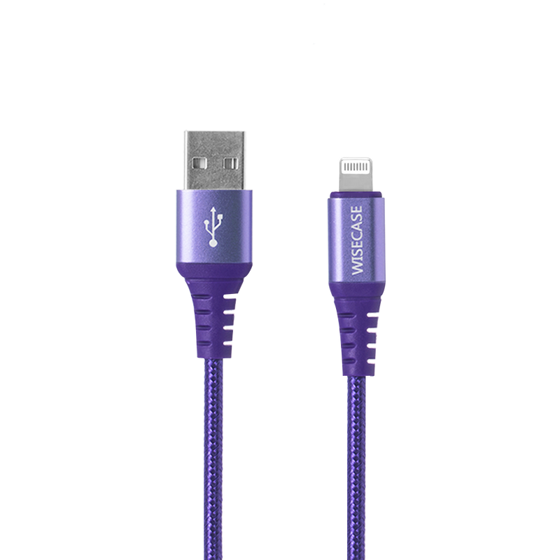 Wisecase 1.5M Lightning To USB Cable Purple