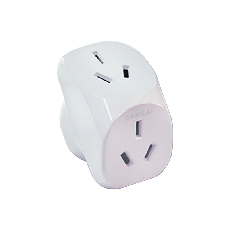 Sansai Power Double Adaptor White