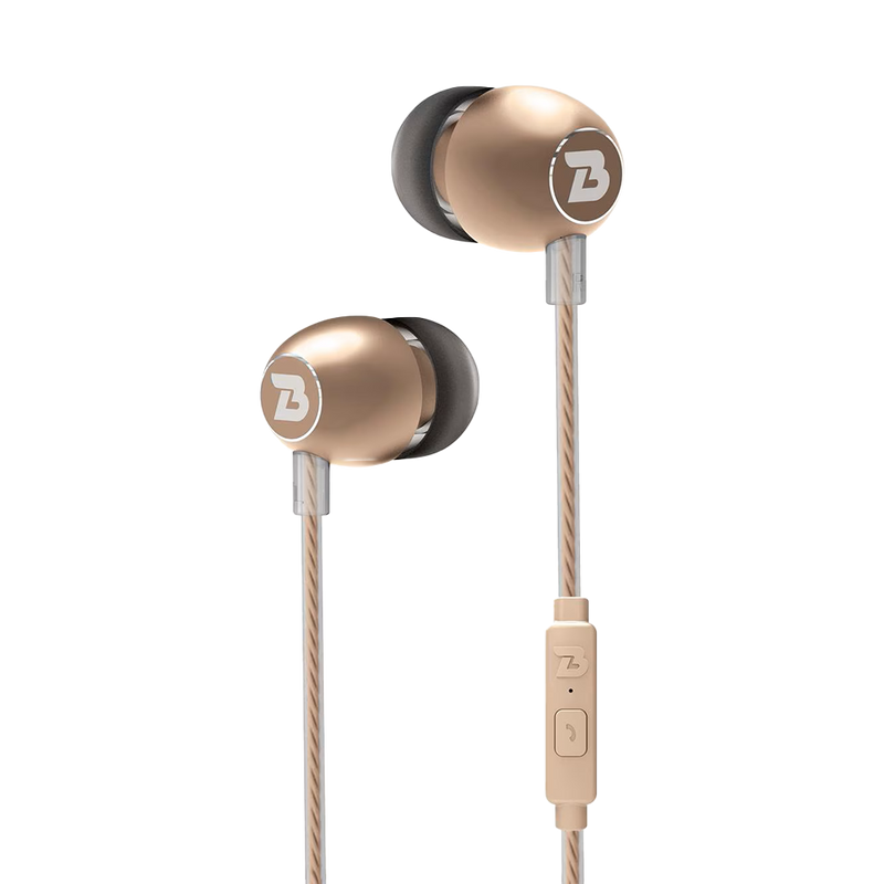 Sonicb Bold Metal Wired Earphone Gold